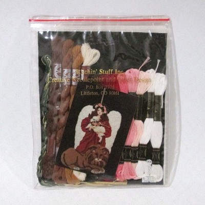 Stitchin Stuff Peaceable Kingdom B329 Needlepoint Kit Lion Lamb  Joan Thomasson
