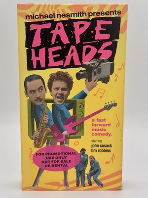 TAPEHEADS VHS VERSION #2 RARE PROMO 1989 John Cusack Tim Robbins Michael Nesmith