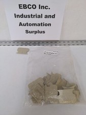 SIEMENS LOT OF 25 TERMINAL BLOCK END PLATE, BEIGE 8WA1 817