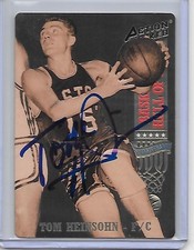Basketball Card IP auto NBA TOM HEINSOHN HOF Boston Celtics 1993 Action Packed 
