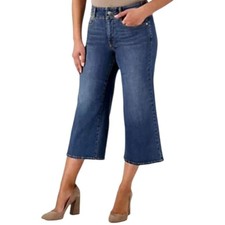 NEW nydj wide leg crop jeans lift X tuck cool embrace size 12