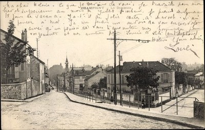 Ak Champigny sur Marne Val de Marne, La Descente - 2983058
