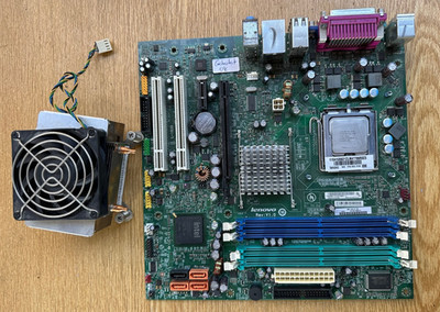 Mainboard micro-ATX LENOVO 45R5312 L-IQ35 mit CPU E2180 und Kühler DDR2 PCIe PCI