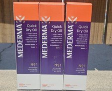 MEDERMA Quick Dry Oil For Stretch Marks Scars Paraben Fragrance Free 3.4 Oz