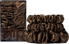 Image of Slip Pure Silk Brown Scrunchies - Dark Colour - Assorted Sizes - Back to Basics