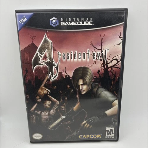 Resident Evil 4 GameCube CIB Complete Black Label 2005 Nintendo Authentic Tested