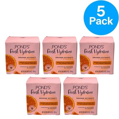 Pond's Fresh Hydration Gel Moisturizer Orange Extract + Vitamin C - 5 Pack