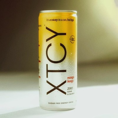 XTCY Mango Bango Energy Drink - 75mg Non-Extreme Caffeine, 0 Sugar, 0 Cal, 4pack