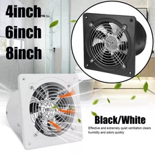 4" 6" 7" 8" 10" Exhaust Fan Ventilation Extractor Fan Wall-Mounted Square Blower