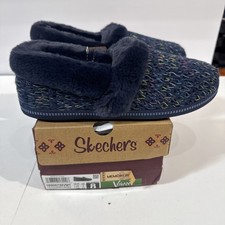 Skechers Cozy Campfire Cozy Lined Vegan Sweater Knit Slippers Size 8