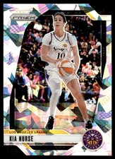 Kia Nurse Cracked Ice #129 2024-25 Panini Prizm WNBA Card Los Angeles Sparks