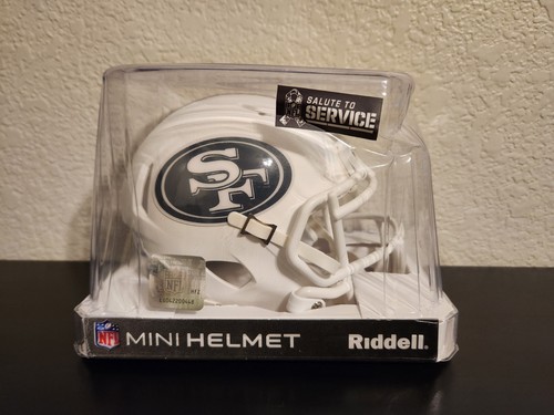 San Francisco 49ers Salute To Service 2024 Riddell Speed Mini Football Helmet - Picture 3 of 6