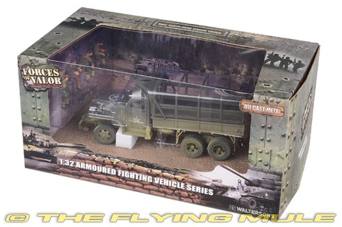 Forces of Valor 1:32 CCKW 2.5-Ton Truck US Army 1st Infantry Div w/4 Figures - Picture 8 of 8