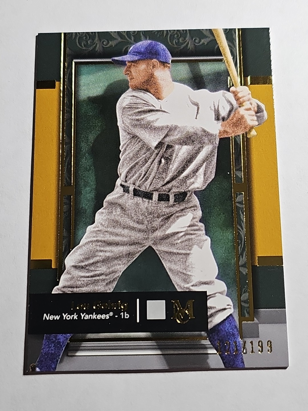 Lou Gehrig /199 Gold 2024 Topps Museum Collection New York Yankees