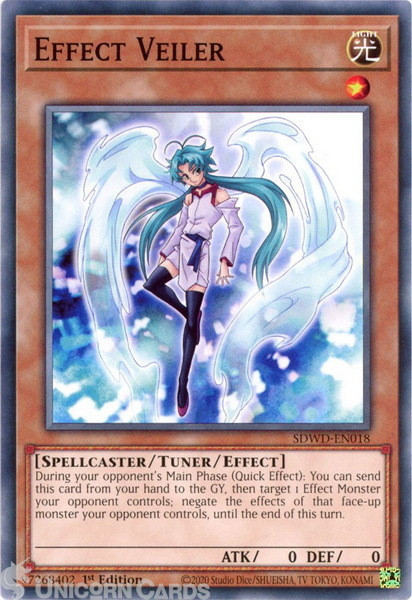 SDWD-EN018 Effect Veiler : Common 1st Edition Mint YuGiOh Card