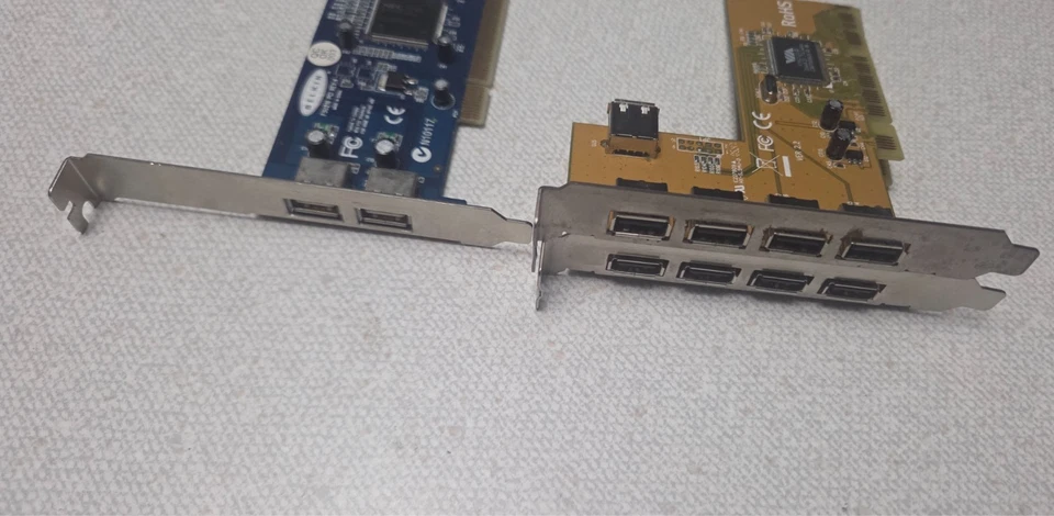 3x USB 2.0 PCI CARDS OCTIGEN 13068 4+1 BELKIN F5U219 2+1 Port Expansion JOB LOT - Image 2 of 4