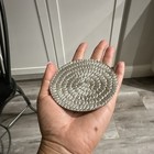Round Textured Brass Bowl Dish Plate — photo 4