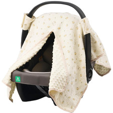 2-In-1 Baby Car Seat Cover Canopy Mom Nursing Cover, Easy Install Shield M