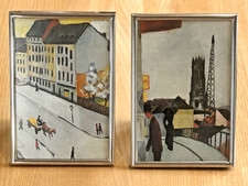 2 kleine gerahmte Kunstdrucke im Set - August Macke