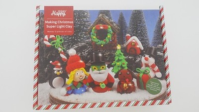 Makers Happy Christmas Themed Molding Clay DIY Kit Kids Fun Multicolor