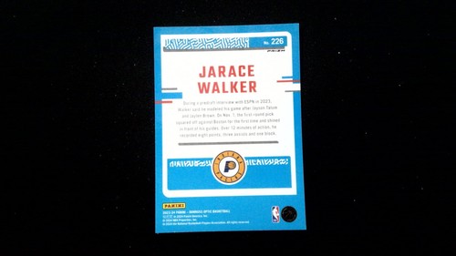 2023-24 Donruss NBA Optic Rated Rookie Indiana Pacers Jarace Walker Blue Prizm - Picture 2 of 2