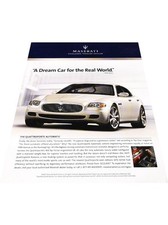 2008 Maserati Quattroporte - Dream Car - Vintage Advertisement Car Print Ad J412