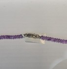 Purple Quarts Crystal Geode Rock and Beads Necklace 18 inch with a lock #109 — photo 7