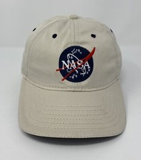 Nasa Kennedy Space Center Beige Hat StrapBack Dad Cap Embroidered Logo/ Licensed