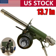 13.7in Stainless Steel Alloy Firecracker Artillery Cannon w/ wheels Home Decor