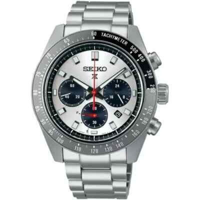 Seiko Prospex SBDL095 SPEEDTIMER Silver Dial Solar Chronograph Men 