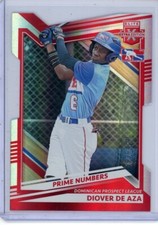 2022 Elite Extra Edition Prime Numbers C Die Cut Diover De Aza #192 #d 121/177