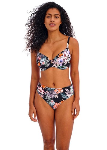 Freya High Waisted Bikini Brief Kamala Bay Sizes Small & Large Colour Black - Picture 5 of 6