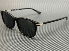 MONT BLANC MB0338S 001 Black Grey Men's Medium 52 mm Sunglasses