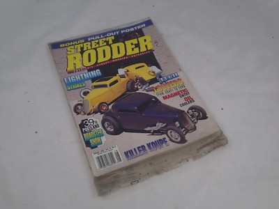 Street Rodder Magazin August 1995 Zug Out Plakat/Magnetisch Eintrag Öl Bezüge
