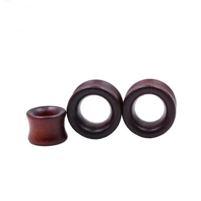Wood Double Flared Saddle Ear Tunnels Plugs Gauges Earlets Stretchers Expanders