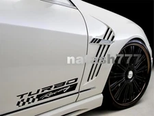 TURBO RACING Motorsport Performance Sport Car Vinyl Decal Sticker Emblem logo