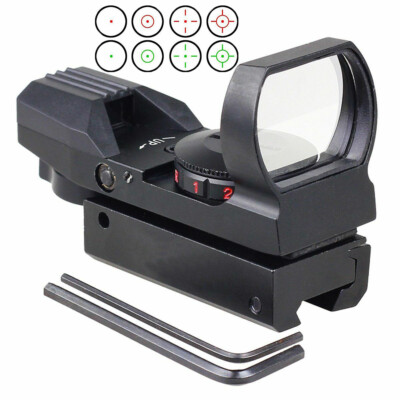 Scope Leuchtpunktvisier Reflexvisier Reflex Sight mit 4Reticles für 20mm Schiene