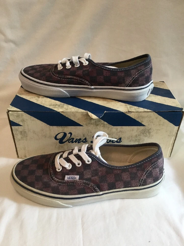 Scarpa da skate Vans Van Doren unisex donna Port Royal e nera a quadri taglia UK 4 nuova con scatola