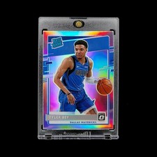 Tyler Bey RC - 2020-21 Donruss Optic Silver Holo Prizm Rated Rookie Mavs - #186