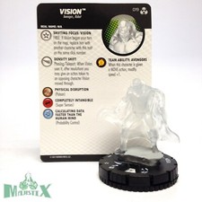 Heroclix Avengers War of the Realms set Vision 019 Uncommon figure w/card 