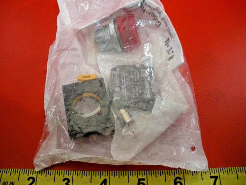 Schneidhammer EM22H2X8 Kontrolllichtschalter E22D Kontaktblock Eaton rote Linse - Bild 3 von 3