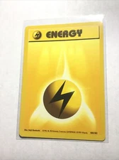 LIGHTNING ENERGY - 100/102 - Base Set - Pokemon Card - PL