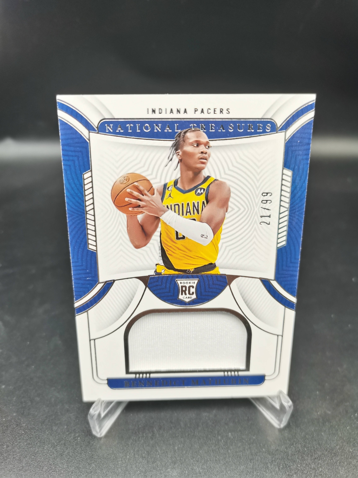 Bennedict Mathurin 2022-23 Panini National Treasures RC Rookie  Patch /99 -JJ