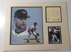 Vintage Lithographic Print Of Cal Ripken In Very Good Cond. Ready For Framing