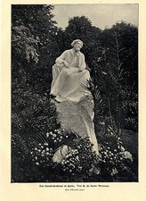 R. de Saint-Marceaux * the Daudet monument in Paris * pictorial document 1902
