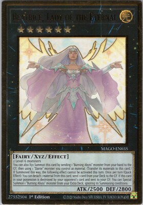 Beatrice, Lady of the Eternal NM 1st MAGO Maximum Gold Yugioh