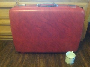 red hard suitcase