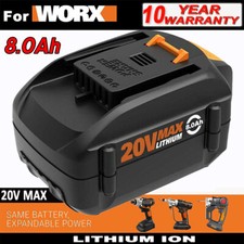 for WORX WA3520 WA3525 WA3571 20V Power Share PRO 8.0AH High Capacity Battery-SR