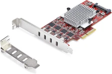 New - StarTech.com 4-Port USB-C 10Gbps PCIe Card, 4X Independent USB 3.2