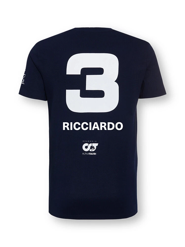 Scuderia Alpha Tauri Daniel Ricciardo 3 Driver Tee Shirt Navy eBay